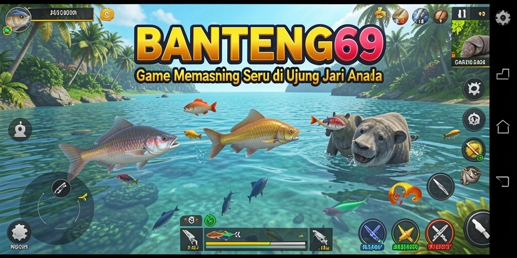 Tangkapan ikan yang megah dalam gameplay BANTENG69.