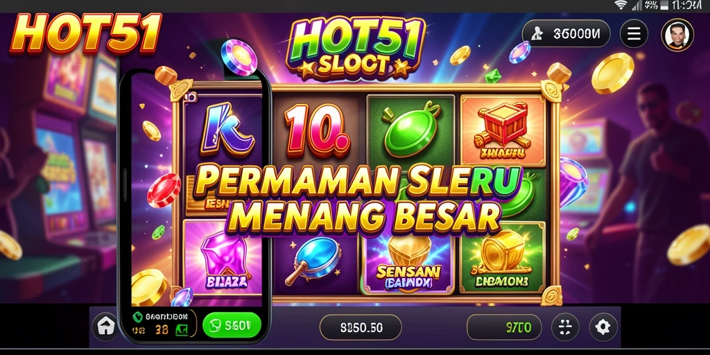 Tangkapan layar menunjukkan gameplay Slot yang mendebarkan dan penuh warna.