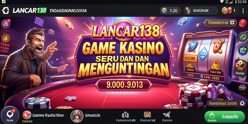 Gambaran menarik dari gameplay Kasino LANCAR138 yang mendebarkan.