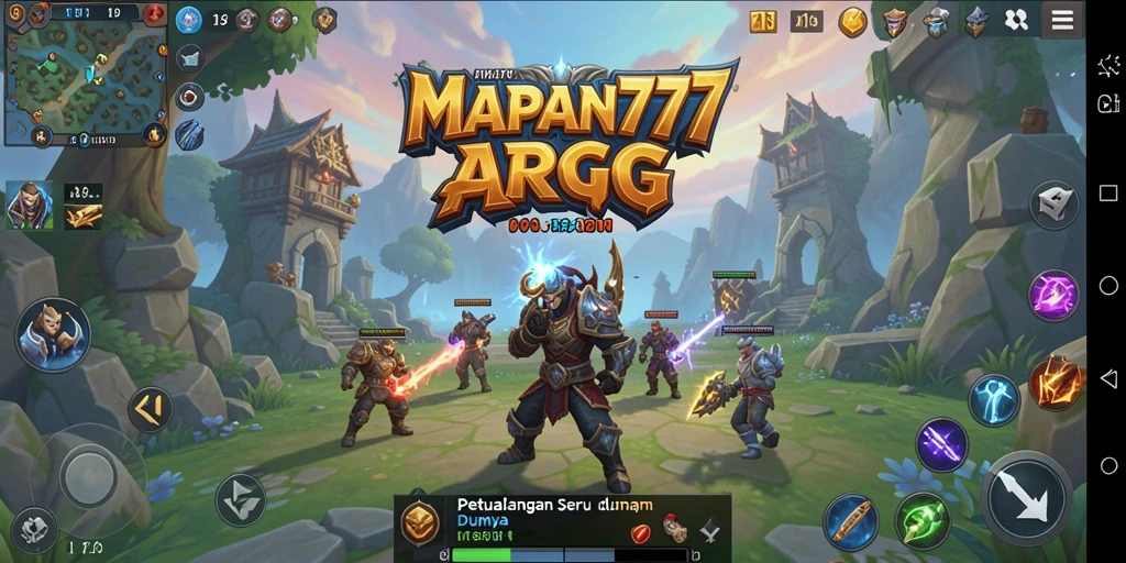 Tampilan gameplay seru dalam petualangan ARPG MAPAN777.