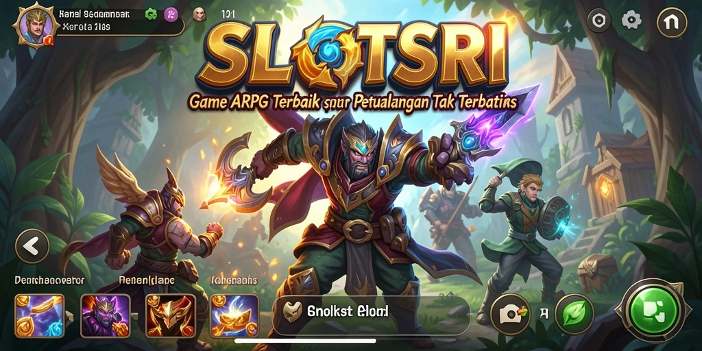 Tampilan gameplay <strong>SLOTSRI</strong> yang epik dengan aksi petualangan luar biasa.